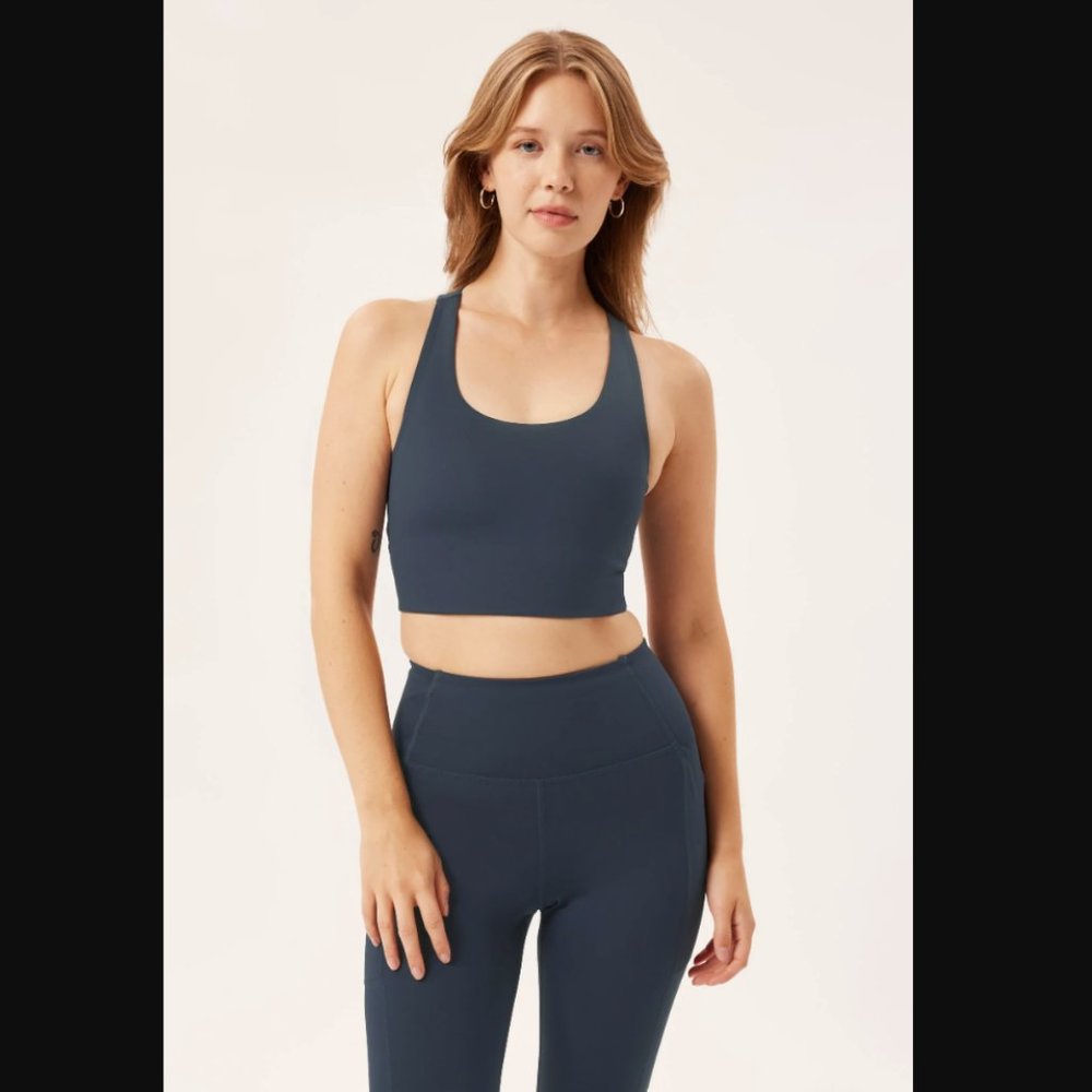 Girlfriend Collective Compressive High-Rise Legging in Midnight - SMALL